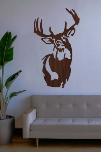 لوحة خشبية بنقشة "غزال"