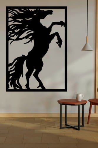 لوحة اكريليك بنقشة حصان