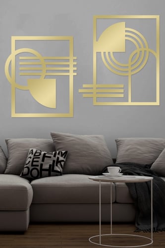 لوحة اكريليك بنقشة هندسية فنية