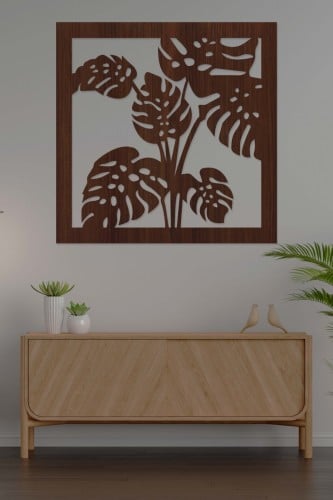 لوحة خشبية بنقشة "ورق شجر"