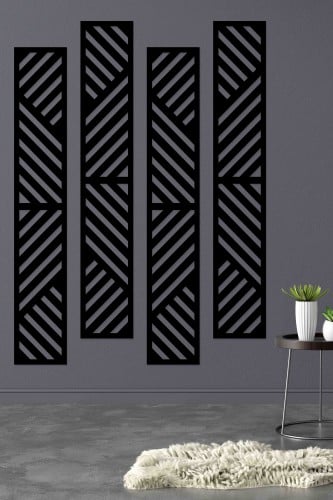 لوحة اكريليك بنقشة هندسية عصرية