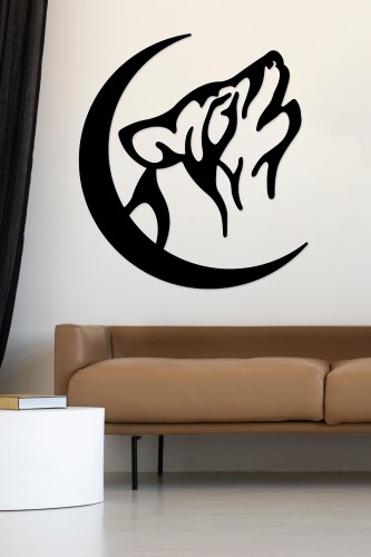 لوحة اكريليك بنقشة ذئب