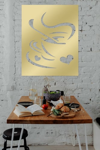 لوحة اكريليك بنقشة فنية للمطبخ