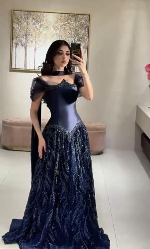 Navy blue dress