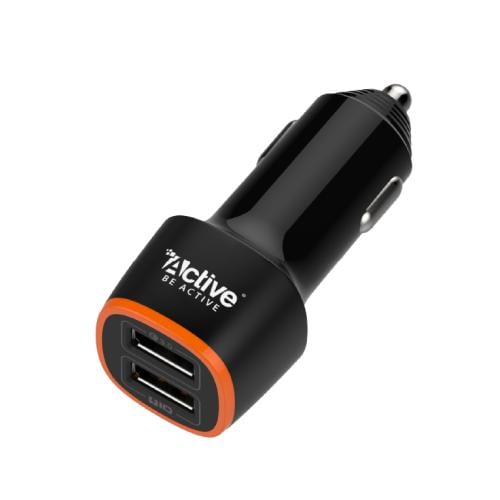 شاحن سيارة CD005 بمنفذين USB-A.
