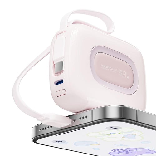 شاحن متنقل MiniGo بسعة 10,000 ملي أمبير- وردي