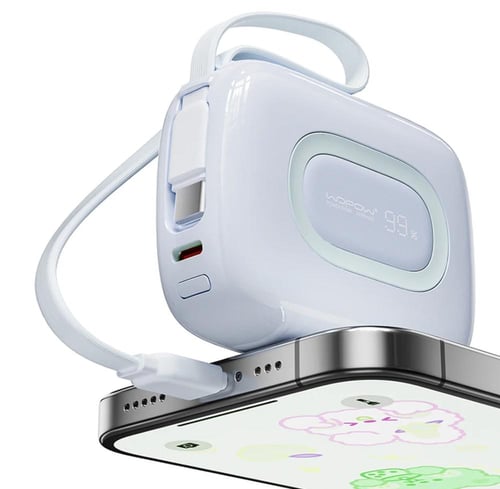 شاحن متنقل MiniGo بسعة 10,000 ملي أمبير- سماوي