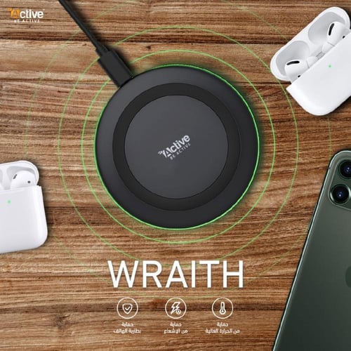 Wraith - شاحن وايرلس 10 واط لون أسود