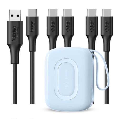 شاحن متنقل MiniGo بسعة 10,000 ملي أمبير- سماوي