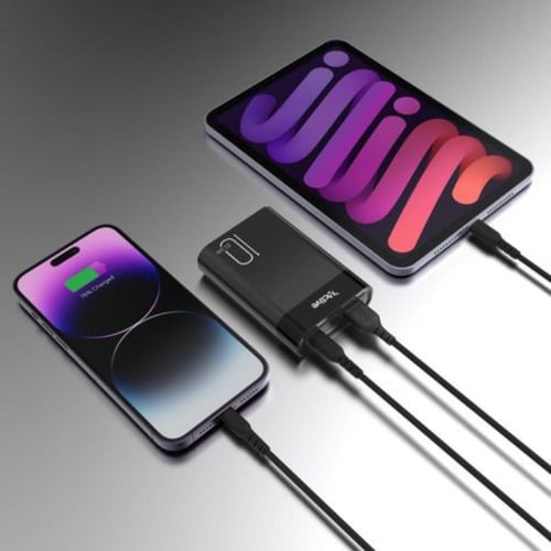 شاحن متنقل Victor 10 باللون الاسود بسعة: 10,000 مل...