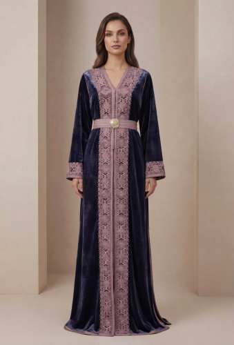 Velvet kaftan two pieces