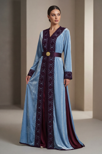 Velvet kaftan two pieces