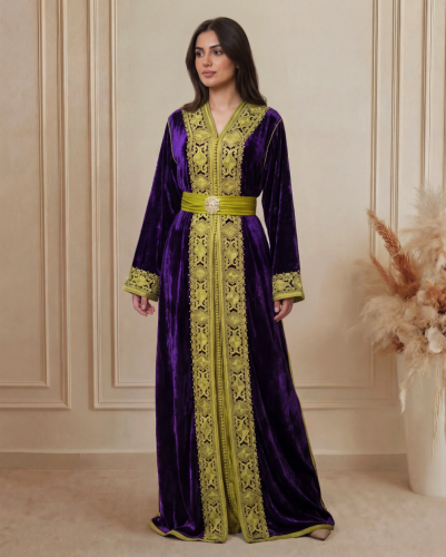 Luxurious velvet caftan