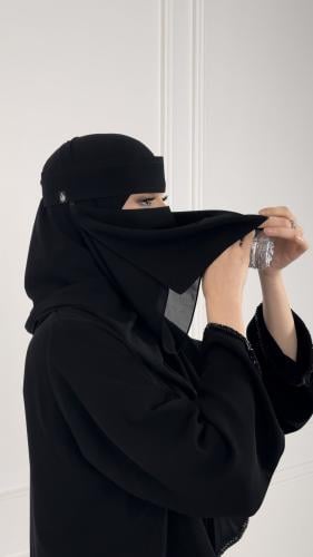 نقاب الاكل 9 انش بقماش كوري