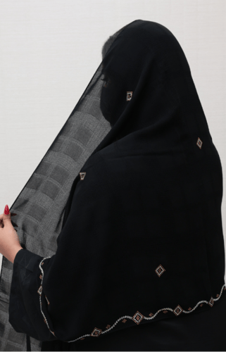 طرحة خيشة فصوص ملون وذهبي 724