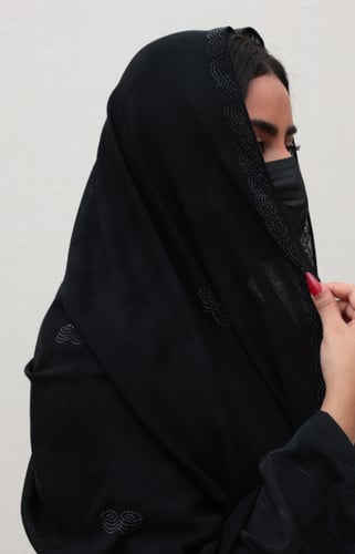 طرحة خيشة فصوص اسود 725