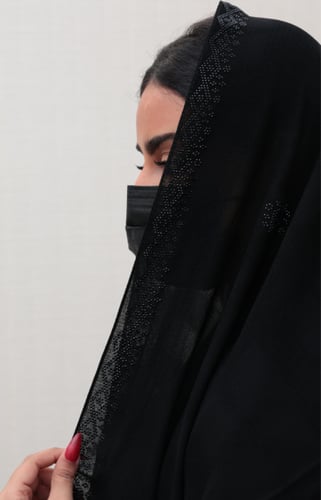 طرحة خيشة فصوص اسود 721