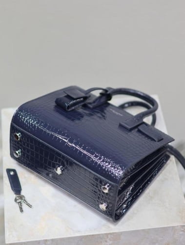 حقيبة سان لوران نانو ساك دو جور كلاسيكية جلد لامع...