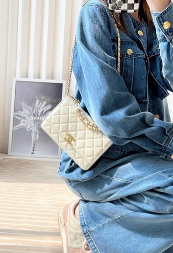 شنطة شانيل22k كروس مقاس19cm