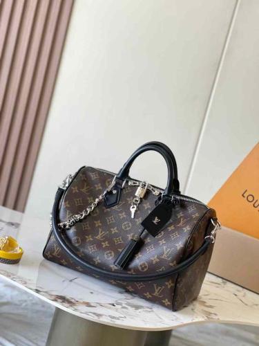 شنطة لوي فيتون Speedy Soft 30 Dark مقاس30cm