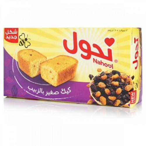 كيك نحول صغير بالزبيب سويتز كرتون 12 حبة × 28 جرام