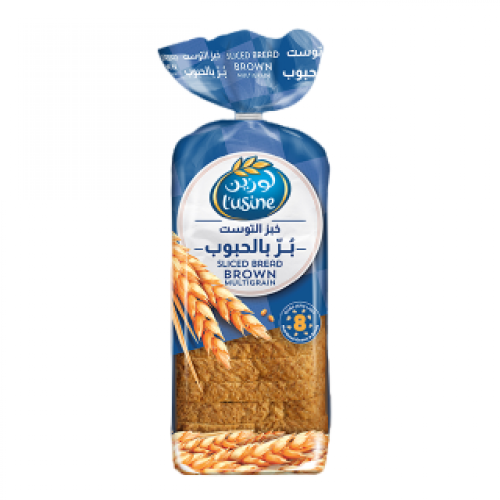 خبز توست بالحبوب لوزين