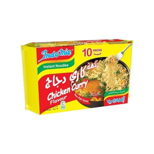إندومي بنكهة كاري دجاج مجموعة 10 حبات × 75 جرام
