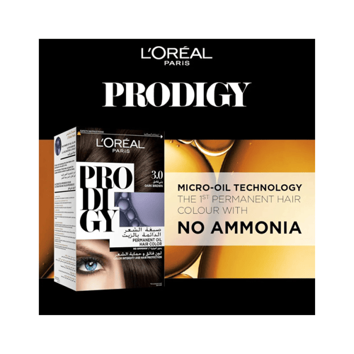 لوريال باريس برودجي صبغة شعر دائمة بالزيت 3.0 كحل...