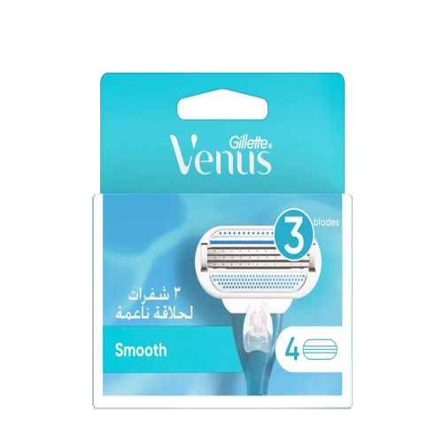 شفرات الحلاقة النسائية جيليت فينوس 3 الناعمة 4 شفر...