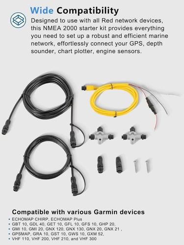 NMEA 2000 Starter Kit, Power Drop Backbone Cable F...