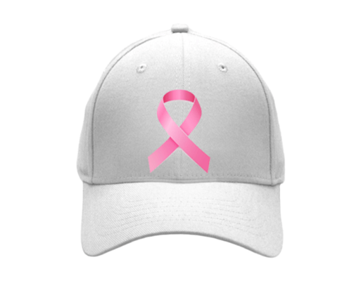 كاب بشعار التوعية لسرطان الثدي