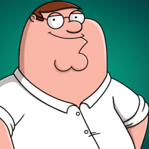 ستيكر 3D ريزن لشخصية بيتر غريفين قطعتين فقط بحجمين...