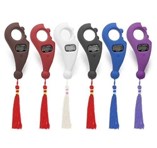 مسبحة صلاة مع عداد رقمي ١٢ قطعة بالوان عشوائيه