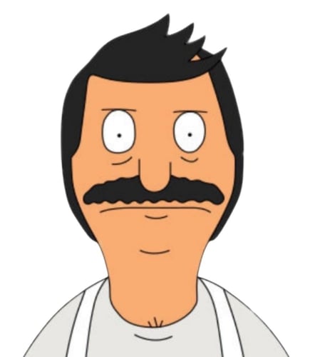 ستيكر 3D بلاستيك لشخصية بوب بيلشر قطعتين فقط بحجمي...