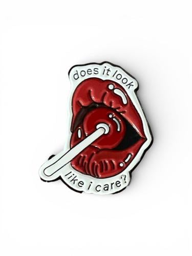 ملصق / ستيكر معدنية هل يبدو انني أهتم