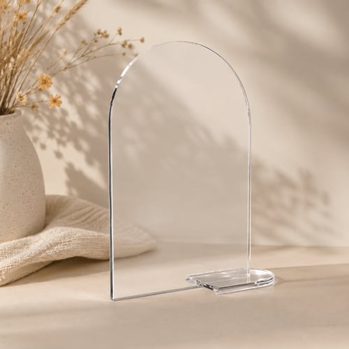 ستاند أكريليك شفاف مقاس 15 cm 10 *cm