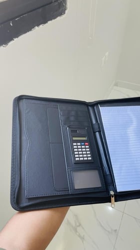 فولدر قانوني جلد لون بني واسود ⚖️