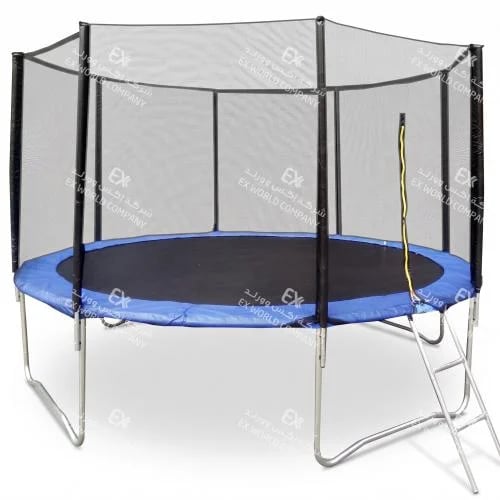 12ft 3.66m trampoline net blue