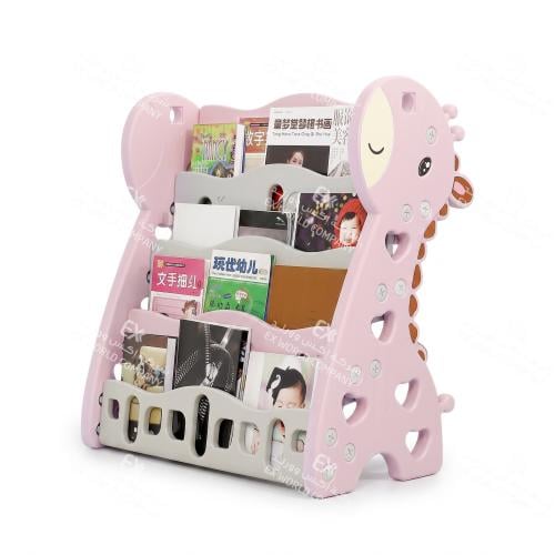 Pink plastic storage shelves 42×95×148 cm