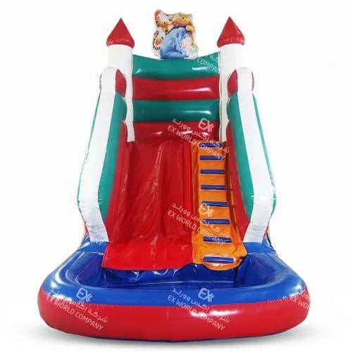 Water slide and where is the teddy bear with ladder 5×3×4.50 meters