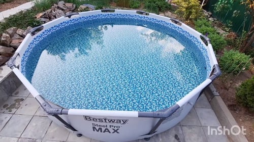 مسبح أعمدة دائري رصاصي مع فلتر 3.05×3.05×0.76متر ي...