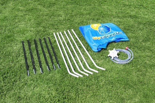 مسبح اعمدة دائري ملون مع مظلة ورشاش مائي 1.83×1.83...