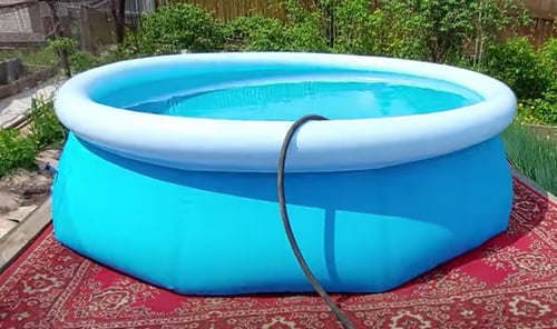 مسبح طوق نفخ ازرق 3.05×3.05×0.76متر يتسع 6 اشخاص