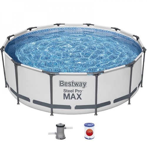 مسبح اعمدة دائري رصاصي مع فلتر 3.66×3.66×1متر يتسع...