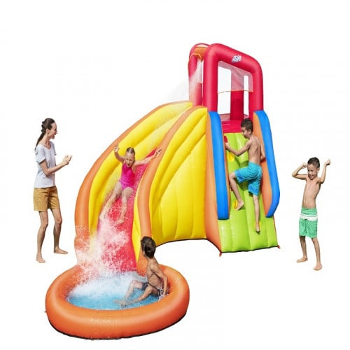 زحليقة مائية مع حوض الملاهي 3.66×3.37×2.41 متر تتح...