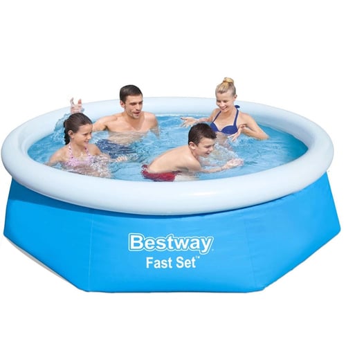 مسبح طوق نفخ ازرق 2.44×2.44×0.66متر يتسع 4 اشخاص