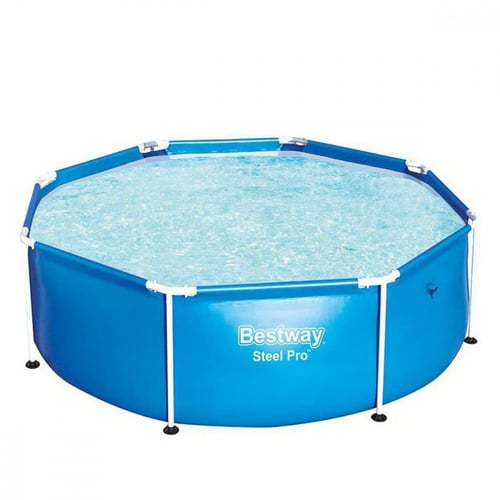 مسبح اعمدة دائري ازرق 2.44×2.44×0.61متر يتسع 5 اشخ...