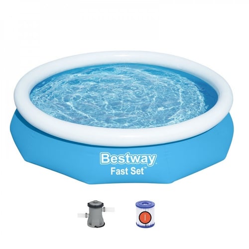 مسبح طوق نفخ ازرق مع فلتر 3.05×3.05×0.66متر يتسع 5...