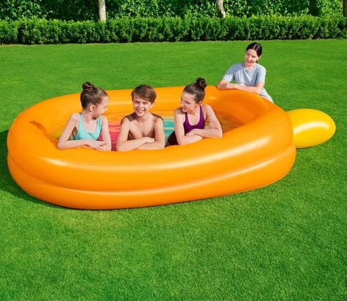 مسبح اطفال نفخ مستطيل طبقتين المصاصة 3.02×1.70×0.5...
