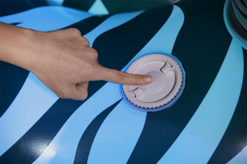 قارب سباحة نفخ ركوب حمار وحشي مع جلسة مسند ظهر ومس...